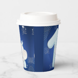 Cute Baby Elephant First Birthday 紙コップ