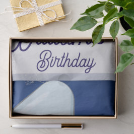 Cute Baby Elephant First Birthday 薄葉紙