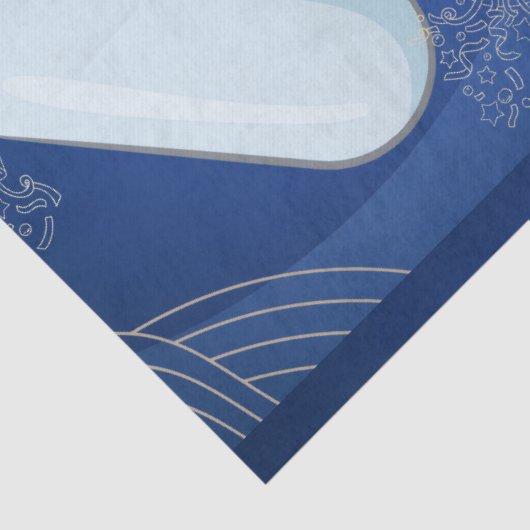 Cute Baby Elephant First Birthday 薄葉紙 (詳細)