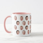 Cute Baby Face Mug with Custom Photos マグカップ (左)