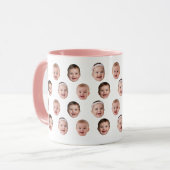 Cute Baby Face Mug with Custom Photos マグカップ (正面左)