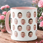 Cute Baby Face Mug with Custom Photos マグカップ