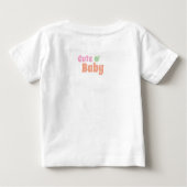 Cute Baby Fine Jersey T-Shirt ベビーTシャツ (裏面)