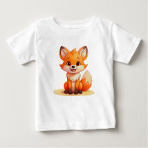 Cute Baby Fox – Adorable Kids T-Shirt Design