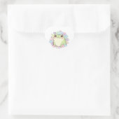 Cute Baby Frog Sticker Kawaii Frog With Hearts Aes ハートシール (バッグ)