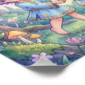 Cute Baby Gemini Zodiac Wall Art Poster ポスター (角)