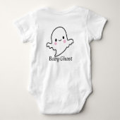 Cute baby ghost  ベビーボディスーツ (裏面)