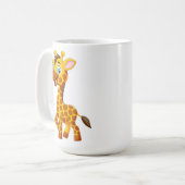 Cute Baby Giraffe Smiling Cartoon-35280 コーヒーマグカップ (正面左)