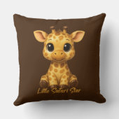 Cute Baby Giraffe Throw Pillow クッション (裏面)
