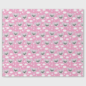 Cute baby girl face koala ラッピングペーパー (フラット)