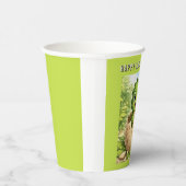 Cute Baby Hatchling Dinosaur Birthday 紙コップ (右)