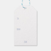 Cute Baby Highland Cow Calf Christmas ギフトタグ (裏面)