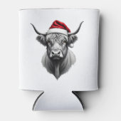 Cute Baby Highland Cow Christmas Santa Gifts Xmas  缶クーラー (正面)