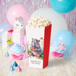 Cute Baby Hippopotamus Watermelon Baby Shower フェイバーボックス