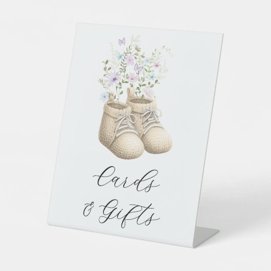 Cute Baby in Bloom カード&ギフト ベビーシャワーサイン 台座サイン (正面)