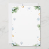 Cute Baby Its Cold Outside Baby Shower Invitation 招待状 (裏面)