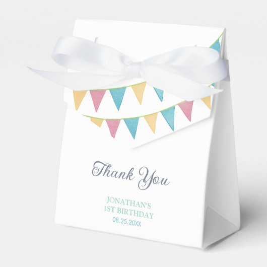 Cute Baby Koala Balloon Party Flag Birthday フェイバーボックス (正面サイド)