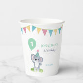 Cute Baby Koala Balloon Party Flag Birthday 紙コップ (裏面)