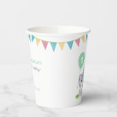 Cute Baby Koala Balloon Party Flag Birthday 紙コップ (左)