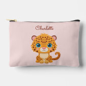 Cute Baby Leopard Safari Animal Kids アクセサリーポーチ (正面)