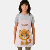 Cute Baby Leopard Safari Animal Kids エプロン (インサイチュ)