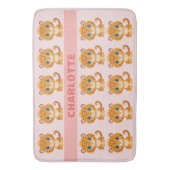 Cute Baby Leopard Safari Animal Kids バスマット (正面縦)