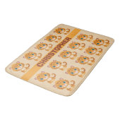 Cute Baby Leopard Safari Animal Kids バスマット (アングル)