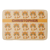 Cute Baby Leopard Safari Animal Kids バスマット (正面)