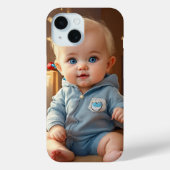 Cute Baby Logo Case-Mate Phone Case – iPhone 15 Ba iPhoneケース (裏面)