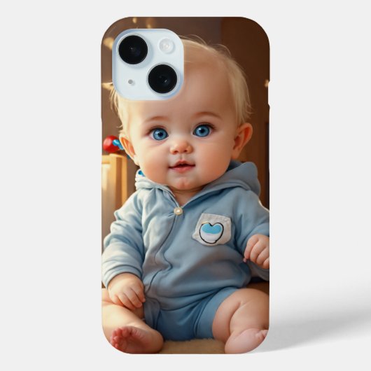 Cute Baby Logo Case-Mate Phone Case – iPhone 15 Ba iPhoneケース (裏面)