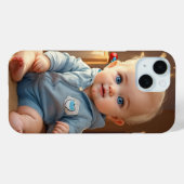 Cute Baby Logo Case-Mate Phone Case – iPhone 15 Ba iPhoneケース (裏面 (横))