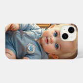 Cute Baby Logo iPhone 14 Slim Fit Case – Glory iPhoneケース (裏面横)