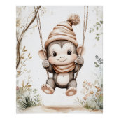 Cute Baby Monkey ポスター (正面)