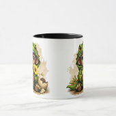 Cute Baby Monkey Dinosaur Costume Coffee Mug マグカップ (中央)