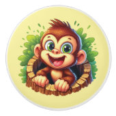 Cute baby monkey unisex セラミックノブ (正面)