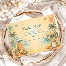 Cute Baby On Board Surf Diapper Raffle