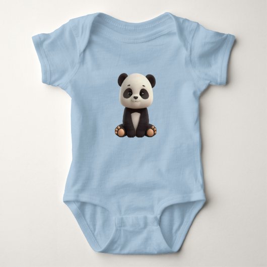 Cute Baby Panda Bodysuit ベビーボディスーツ (正面)