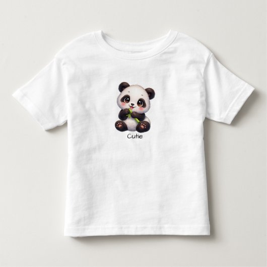 Cute Baby Panda Toddler Kawaii Panda tee トドラーTシャツ (正面)