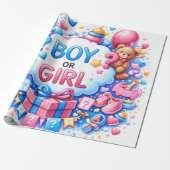 Cute Baby Pattern Wrapping Paper ラッピングペーパー (アンロールド)