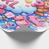 Cute Baby Pattern Wrapping Paper ラッピングペーパー (角)