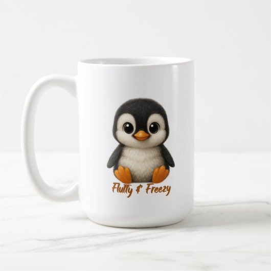 Cute Baby Penguin  コーヒーマグカップ (左)