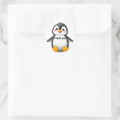 Cute Baby Penguin "Thank You" Sticker  ラウンドシール (バッグ)