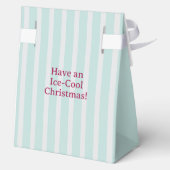 Cute Baby Penguin Wearing Santa Hat Christmas フェイバーボックス (裏面)