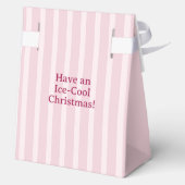 Cute Baby Penguin Wearing Santa Hat Christmas フェイバーボックス (裏面)