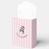 Cute Baby Penguin Wearing Santa Hat Christmas フェイバーボックス (見開き)