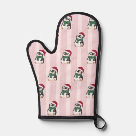 Cute Baby Penguin Wearing Santa Hat Christmas 鍋つかみ