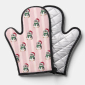 Cute Baby Penguin Wearing Santa Hat Christmas 鍋つかみ (正面/裏面)