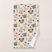 Cute Baby Pets Animal Bath Towel Set バスタオルセット (ハンドタオル)