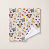 Cute Baby Pets Animal Bath Towel Set バスタオルセット (ウォッシュタオル)