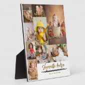 cute baby photo plaque - 9 photo& textpersonalized フォトプラーク (側面)
